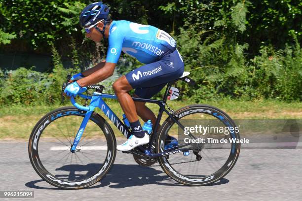 Nairo Quintana of Colombia and Movistar Team / during the 105th Tour de France 2018, Stage 5 a 204,5km stage from Lorient to Quimper / TDF / on July...