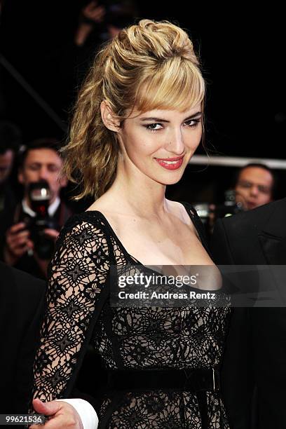 Actress Louise Bourgoin attends "Black Heaven" Premiere at the Palais des Festivals during the 63rd Annual Cannes Film Festival on May 16, 2010 in...