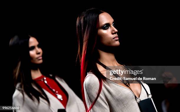 Models walk the runway during Marcos Luengo show at Mercedes Benz Fashion Week Madrid Spring/Summer 2019 on July 11, 2018 in Madrid, Spain.