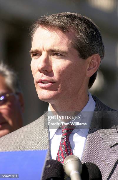 Rep. Rob Portman, R-OH, appears at a press conference discussing telephone excise tax repeal.