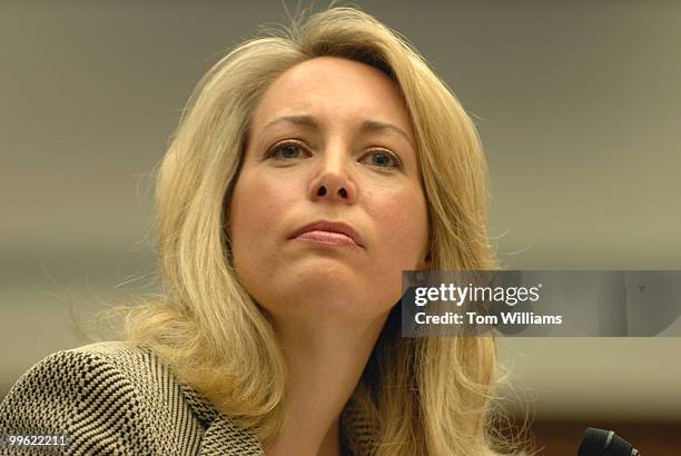 Valerie Plame testifies at a House Oversight and Government Reform Committee hearing to testify about her ordeal as an outed CIA agent.
