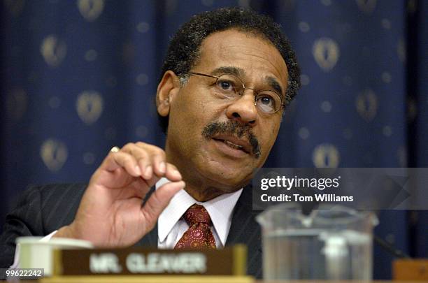 Rep. Emanuel Cleaver, D-Mo., attends a House Select Committee on Energy Independence and Global Warming focusing on future of the polar bear under...