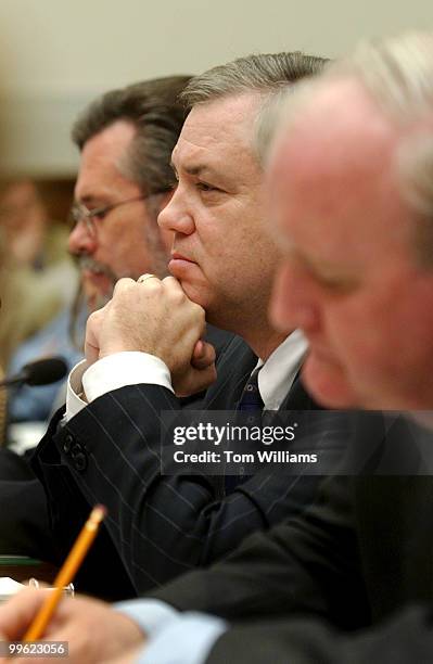 From left, J. Curtis Struble, Acting Assistant Aecretary, Bureau of Western Hemisphere Affairs, Dept. Of State, Kim R. Holmes, center, Assistant...