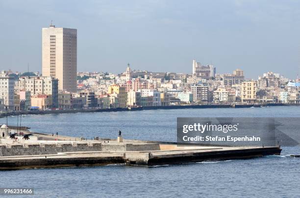 view of the districts of centro habana and el verdado, havana, ciudad de la habana, cuba - ciudad stock pictures, royalty-free photos & images