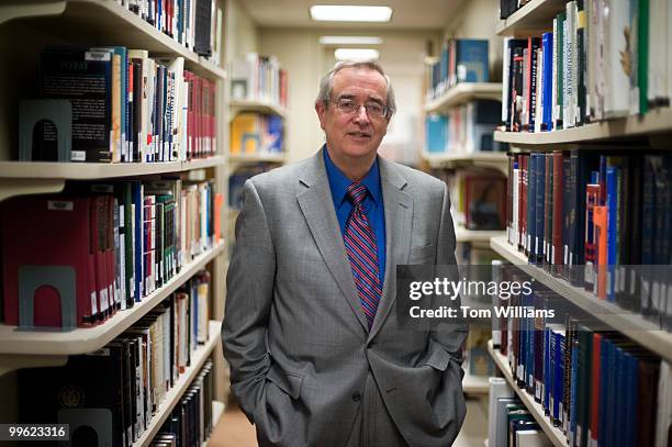 Incoming Senate Historian Donald Ritchie is photographed in his Hart Building office, August 20, 2009.