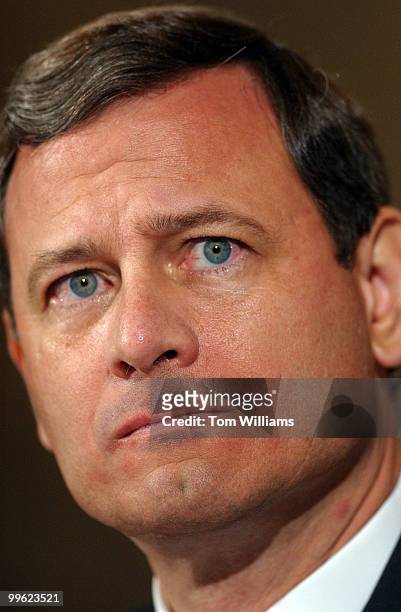 John Roberts at the Senate Judiciary Committee hearing on the nomination of Judge John G. Roberts Jr. To be chief justice of the United States.Judge...