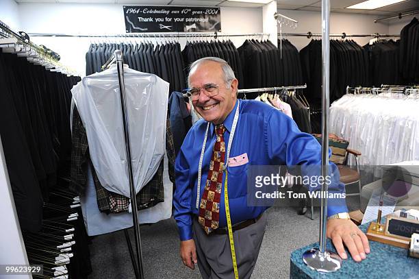 Joe Sauro, proprietor of Sauro Custom Tailor on L St., NW, is interviewed by a Roll Call reporter about presidents he has clothed and the history of...