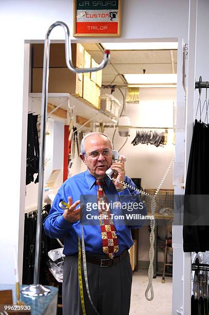 Joe Sauro, proprietor of Sauro Custom Tailor on L St., NW, is interviewed by a Roll Call reporter about presidents he has clothed and the history of...