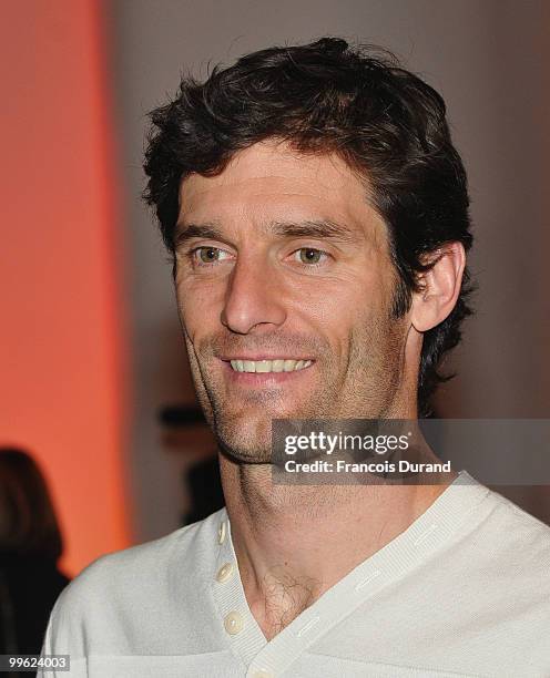 Formula one driver and winner of Monaco Grand Prix, Mark Webber arrives at the Monaco Formula One Grand Prix dinner at the Monte Carlo sporting on...