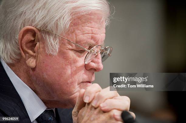 Sen. Ted Kennedy, D-Mass., chairs the Senate Health, Education, Labor, and Pensions Committee confirmation hearing of Kathleen Sebelius, nominee for...