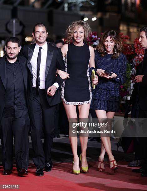 Presenter Pauline Lefevre and journalist Ariane Massenet attend the "Black Heaven" Premiere at the Palais des Festivals during the 63rd Annual Cannes...