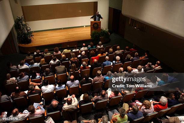 Prof. David Shambaugh of the George Washington University, conducts a seminar at the Smithsonian's Ripley Center.