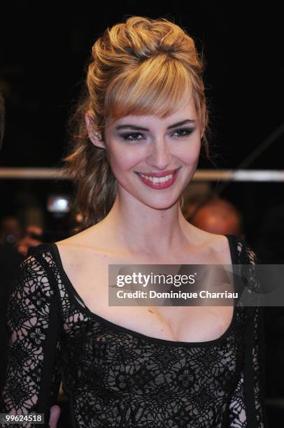 Actress Louise Bourgoin attends the 'Black Heaven' Premiere held at the Palais des Festivals during the 63rd Annual International Cannes Film...