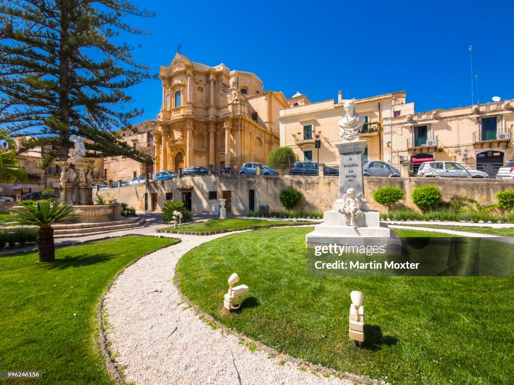 Baroque church of San Domenico, Noto, Val di Noto, UNESCO World Heritage Site, Province of Syracuse, Sicily, Italy