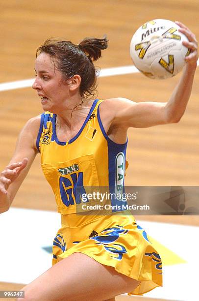 Liz Ellis of the Swifts in action during the Commonwealth Bank Trophy Netball Grand final between the Sydney Swifts and the Adelaide Thunderbirds...