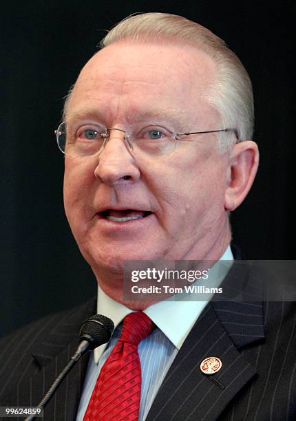 Rep. Buck McKeon, R-Calif., speaks at a news conference to urge Congress to act quickly in passing the Social Security Fairness Act, which would...