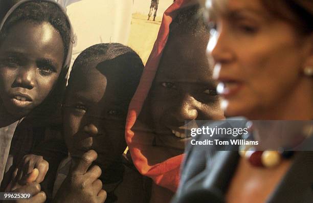 House Minority Leader Nancy Pelosi, D-Calif., speaks at a briefing held with the U.S. Commission on International Religious Freedom to discuss its...