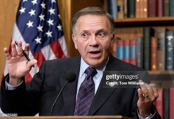 Rep. Tom Tancredo, R-Colo., speaks on immigration in the House Studio.