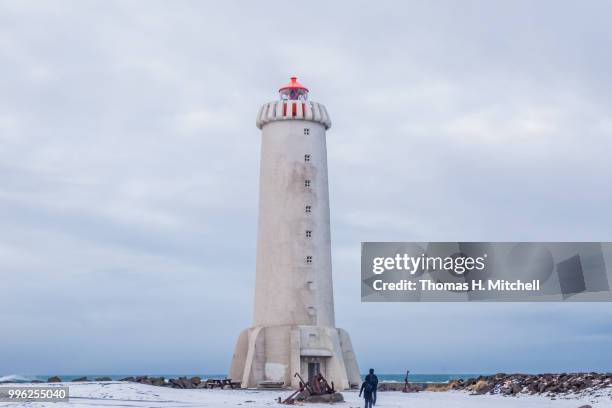 iceland-akranes-new lighthouse - akranes bildbanksfoton och bilder
