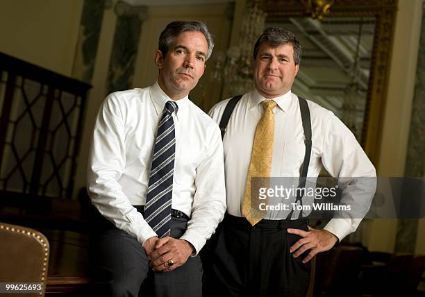 Chris Paul, left, and Lucian Niemeyer, top ten defense staffers are photographed in Russell Building, June 16, 2009.