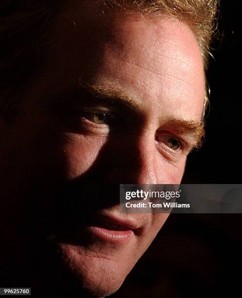 Chris Van Hollen, D-Md., speaks to the press at a party in Silver Spring, Md., after defeating incumbent Rep. Connie Morella, R-Md.