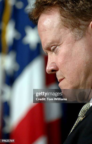 Sen. Jim Webb, D-Va., attends a news conference on an amendment he and Chuck Hagel, R-Neb., plan to re-introduce today to the National Defense...