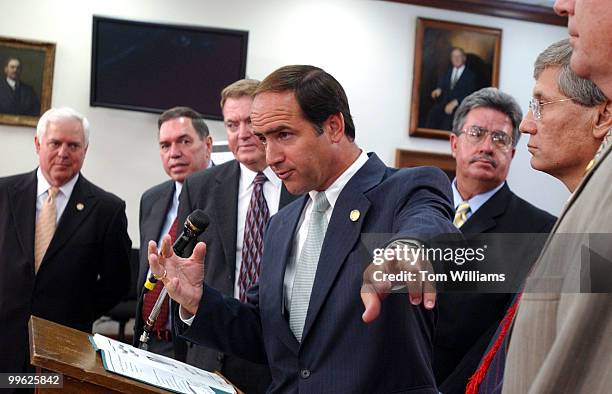 Rep. Zach Wamp, R-Tenn., speaks at a news conference to announce a bill that would eventually allow for more routes, trails, and capgrounds to be...