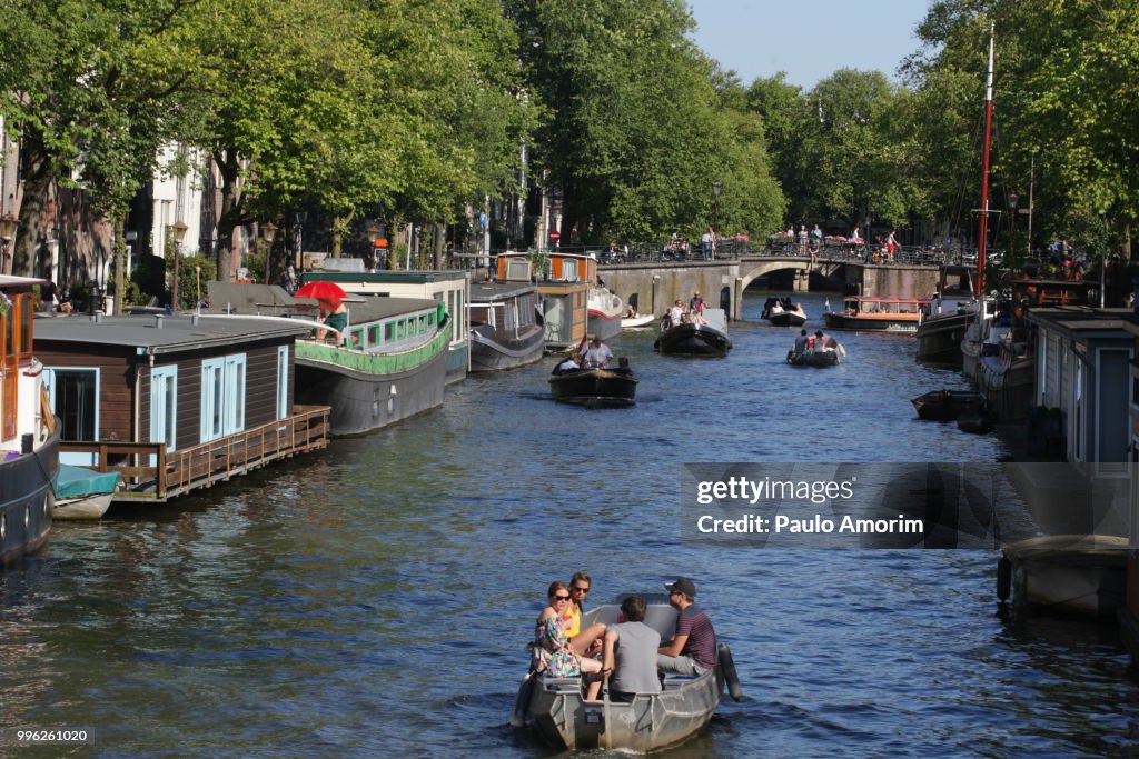 Amsterdam City During Summer