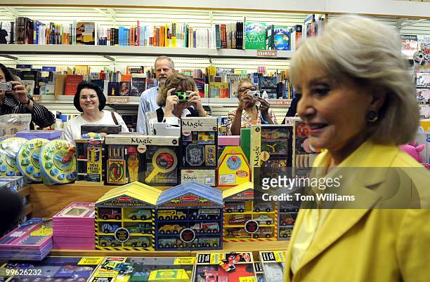 Barbara Walters arrives at signing for her new book "Audition," at Trover Shop on Pennsylvania Avenue, SE, May 8, 2008.