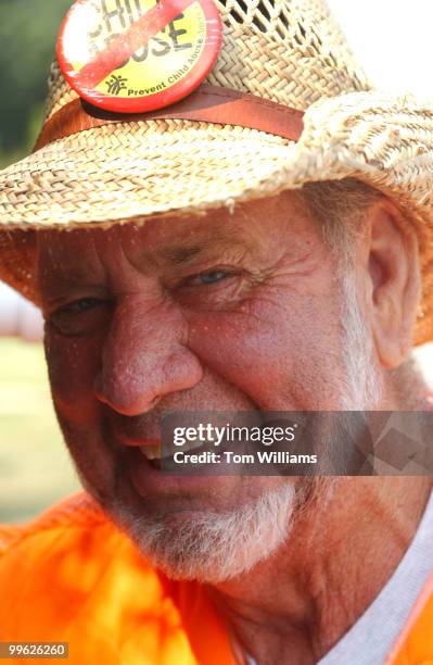 Carl Kennedy makes his way along Route 50 in Arlington during a trek from their home in West Virginia to Washington, D.C., to make official more...