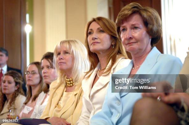 Actress Jane Seymour, center, attends a preview of the film "Running Dry" that spotlights the lack of clean drinking water for developing countries....