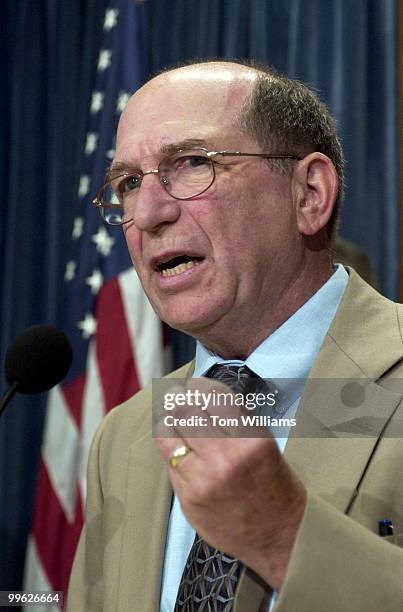 Rep. Wayne Gilchrest, R-Md., speaks at a news conference on the "Homeward Bound" legislation, which requires the President George W. Bush to develop...
