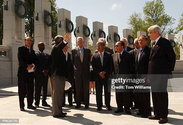 Senators and Congressmen that are World War II veterans received a tour of the new World War II Memorial, Tuesday. Members included former Senator...