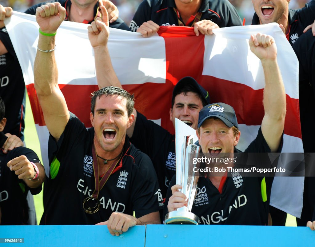 Large England England captain Paul Collingwood and Kevin Pietersen and Craig... News ...