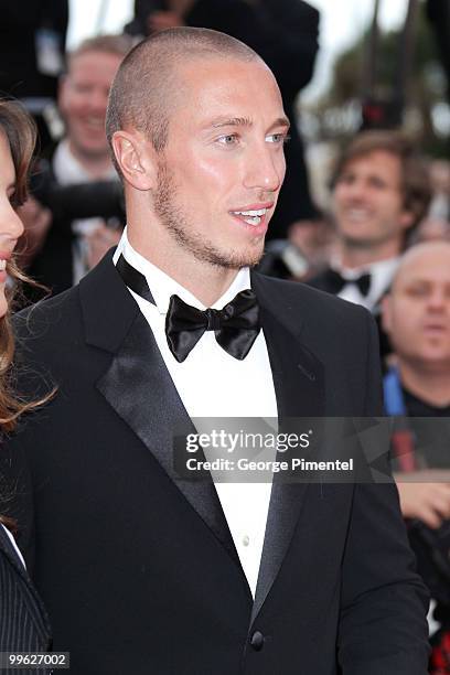 Swimmer Frederick Bousquet attends the 'The Princess of Montpensier' Premiere held at the Palais des Festivals during the 63rd Annual International...