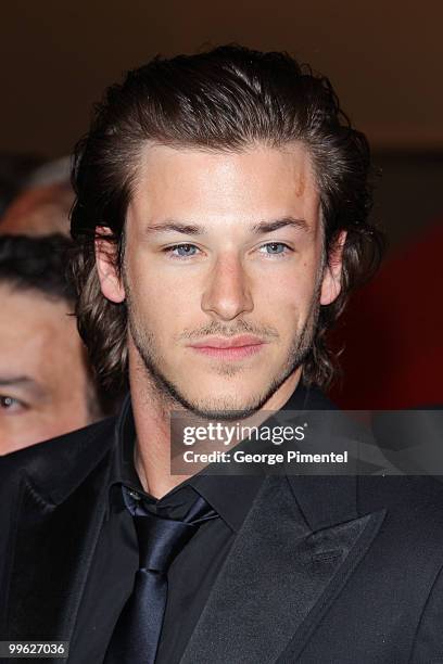 Actor Gaspard Ulliel attends the 'The Princess of Montpensier' Premiere held at the Palais des Festivals during the 63rd Annual International Cannes...