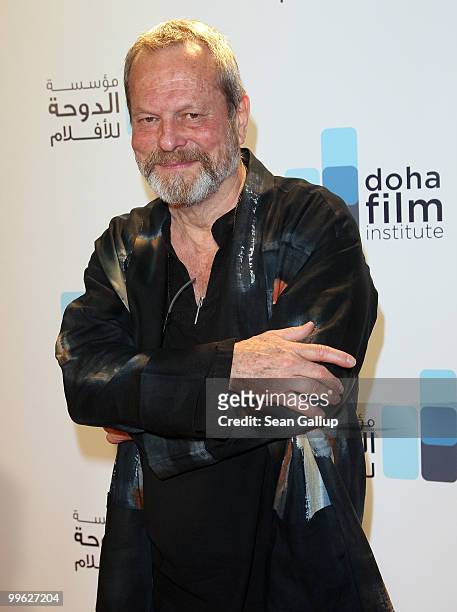 Director Terry Gilliam attends the Doha Film Institute launch event on May 16, 2010 in Cannes, France.