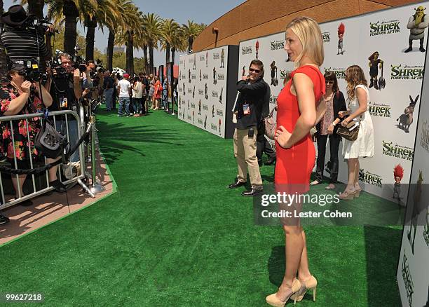 Actress Cameron Diaz arrives at the "Shrek Forever After" Los Angeles premiere held at Gibson Amphitheatre on May 16, 2010 in Universal City,...