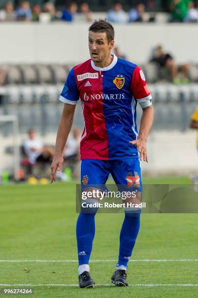 Zdravko Kuzmanovic of FC Basel looks on during the Uhrencup 2018 on July 10, 2018 at the Tissot Arena in Biel, Switzerland.