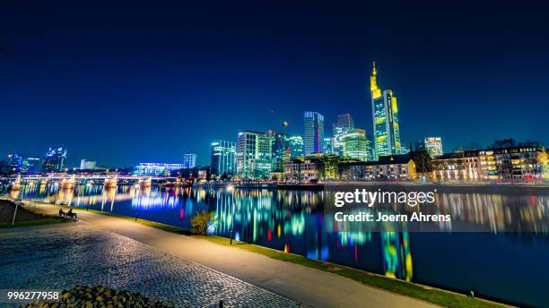 nightshot from frankfurt (germany) - ahrens stock pictures, royalty-free photos & images