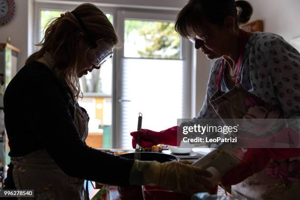 handmade soap making workshop in a studio - leo patrizi stock pictures, royalty-free photos & images