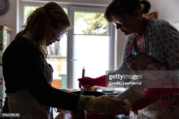 handmade soap making workshop in a studio - leopatrizi stock pictures, royalty-free photos & images