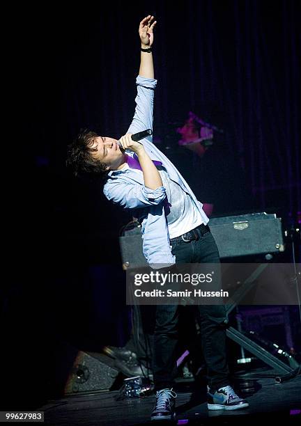 Jamie Cullum performs at the London Palladium on May 16, 2010 in London, England.