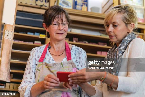 handmade soap making workshop in a studio - leopatrizi stock pictures, royalty-free photos & images