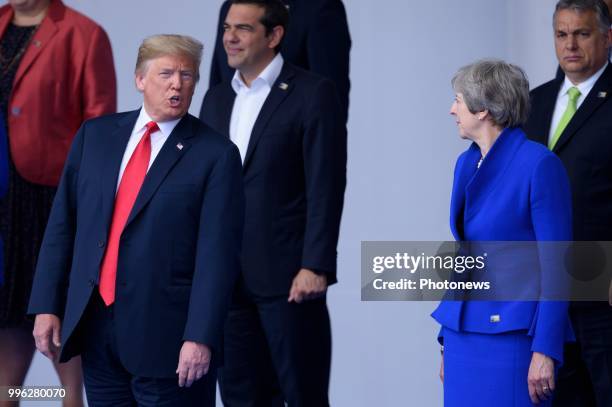 - Sommet de l'OTAN - Top van de NAVO - NATO Summit Summit Opening Ceremony * Donald Trump * Theresa May pict. By Christophe Licoppe © Photo News via...