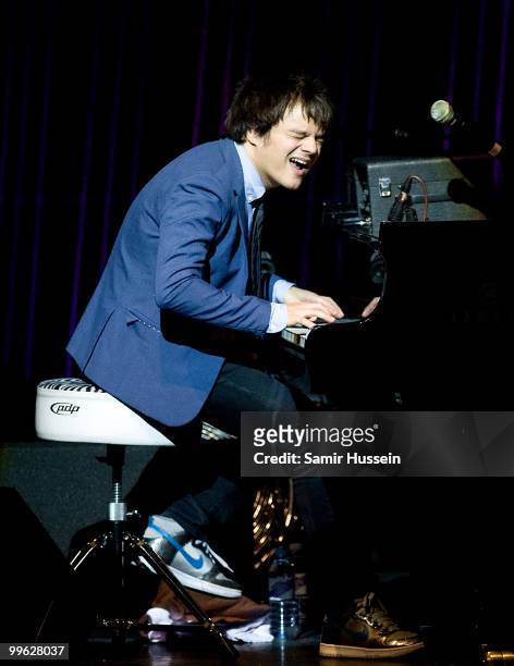 Jamie Cullum performs at the London Palladium on May 16, 2010 in London, England.