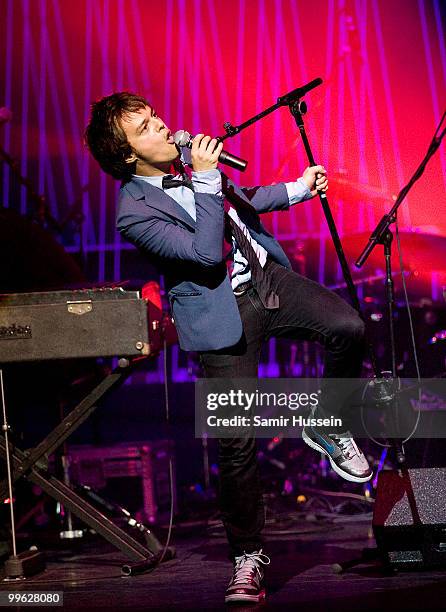 Jamie Cullum performs at the London Palladium on May 16, 2010 in London, England.