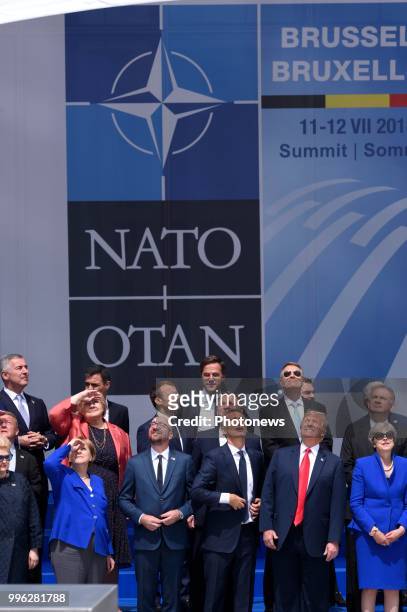 - Sommet de l'OTAN - Top van de NAVO - NATO Summit Summit Opening Ceremony * Angela Merkel * Charles Michel * Jens Stoltenberg * Donald Trump *...