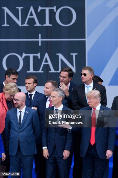 - Sommet de l'OTAN - Top van de NAVO - NATO Summit Summit Opening Ceremony * Charles Michel * Jens Stoltenberg * Donald Trump pict. By Christophe...