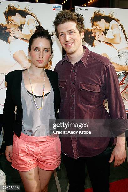 Zoe Lister-Jones and Daryl Wein attend the premiere of ''Kites'' at the AMC Empire 25 theater on May 16, 2010 in New York City.